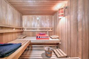 Sauna im Kellergeschoss